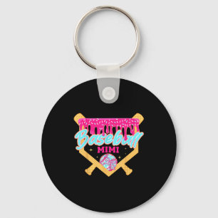 Baseball mimi drip ice cream baseball season key ring