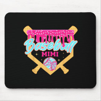 Baseball mimi drip ice cream baseball season mouse pad