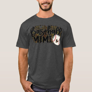 Baseball Mimi Leopard  Baseball Mimi  T-Shirt