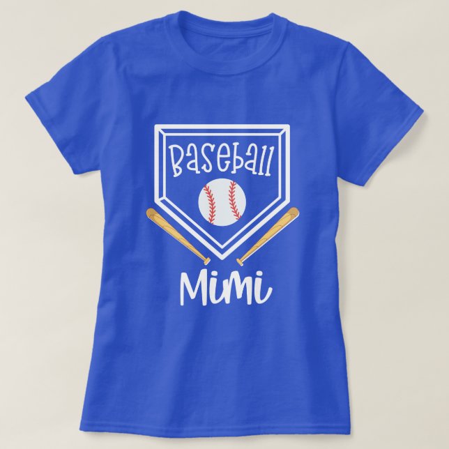 Baseball Mimi Proud Grandma Game day Gift T-Shirt (Design Front)