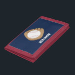 Baseball Mitt and Ball Trifold Wallet<br><div class="desc">Personalise this cool game sports-themed design with a name or a custom message.</div>