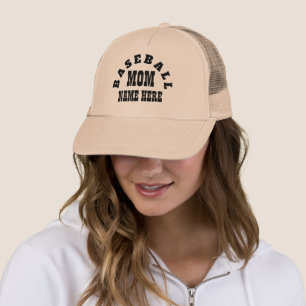 BASEBALL MOM EDITABLE TRUCKER HAT