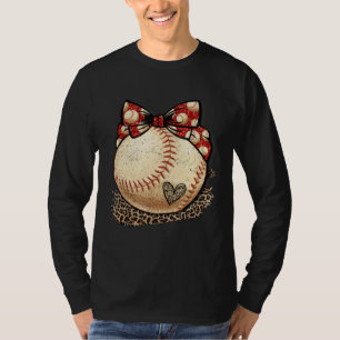 Baseball Mom Leopard  Softball Mama Mother s Day C T-Shirt