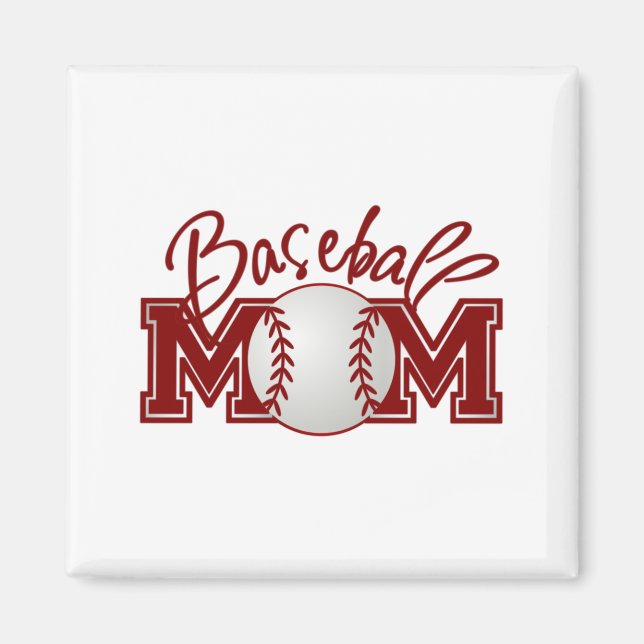 Baseball MOM Magnet (Front)