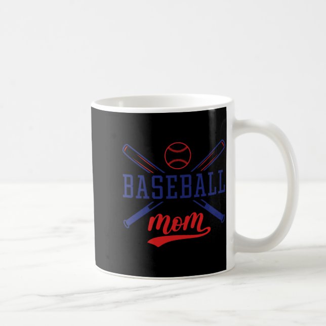 Baseball Mom T Shirt  Coffee Mug (Right)