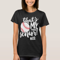 Baseball Mom That's My Senior Jersey Number Name