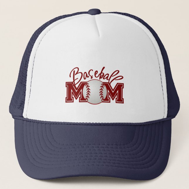 Baseball MOM Trucker Hat (Front)