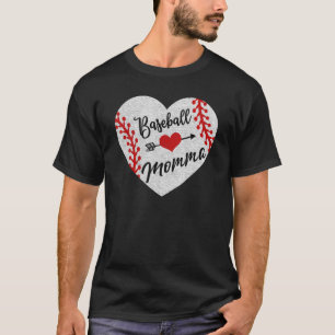 Baseball Momma Hear Mum Mother's Day T-Shirt