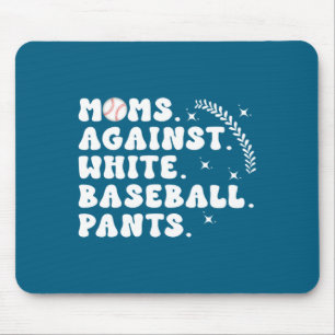 Baseball Moms Baseball Game Day Artwork Mouse Pad