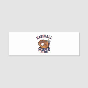 Baseball Moms Club Mother's Day Name Tag