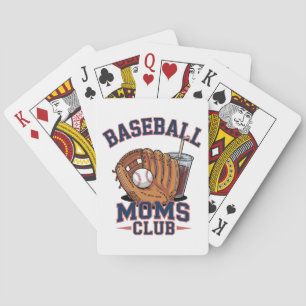 Baseball Moms Club Mother's Day Playing Cards