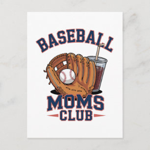 Baseball Moms Club Mother's Day Postcard