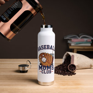 Baseball Moms Club Mother's Day Water Bottle