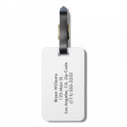 Baseball Monogram Luggage Tag