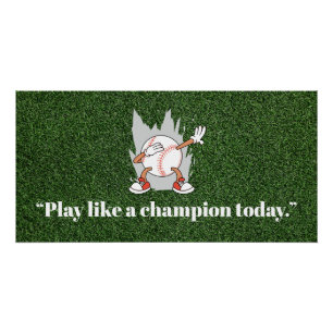 Baseball Motivation Quotes Poster