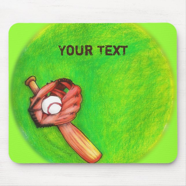 Baseball Mousepad (Front)