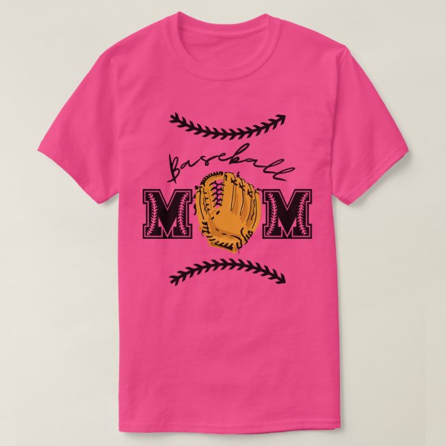 Baseball Mum 1 T-Shirt (Design Front)