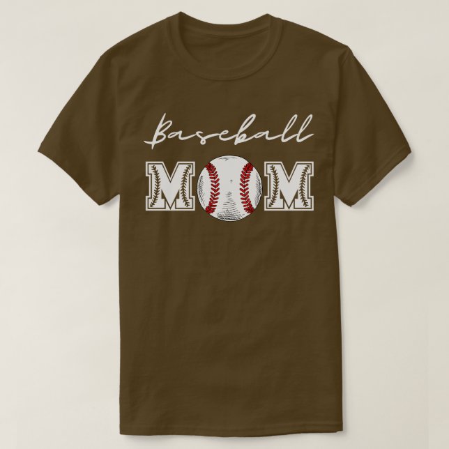 Baseball Mum 20 T-Shirt (Design Front)