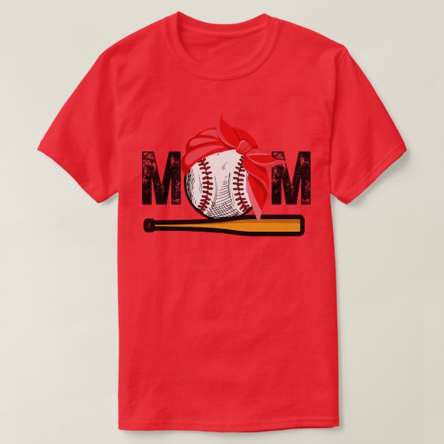 Baseball Mum 33 T-Shirt (Design Front)