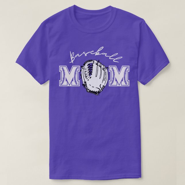 Baseball Mum 7 T-Shirt (Design Front)