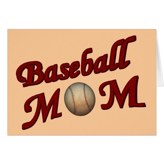 Baseball Mum Card (Front Horizontal)