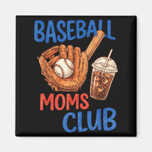 Baseball Mum Club Retro Sports Drip Meme Magnet