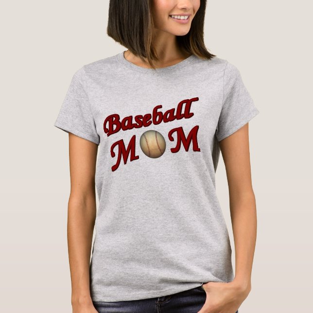 Baseball Mum Cute T-Shirt (Front)