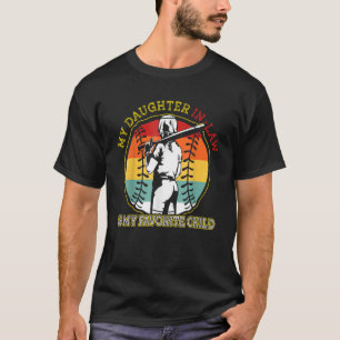 Baseball Mum Dad My Daughter In Law Is My Favourit T-Shirt
