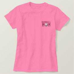 Baseball Mum Embroidered Shirt