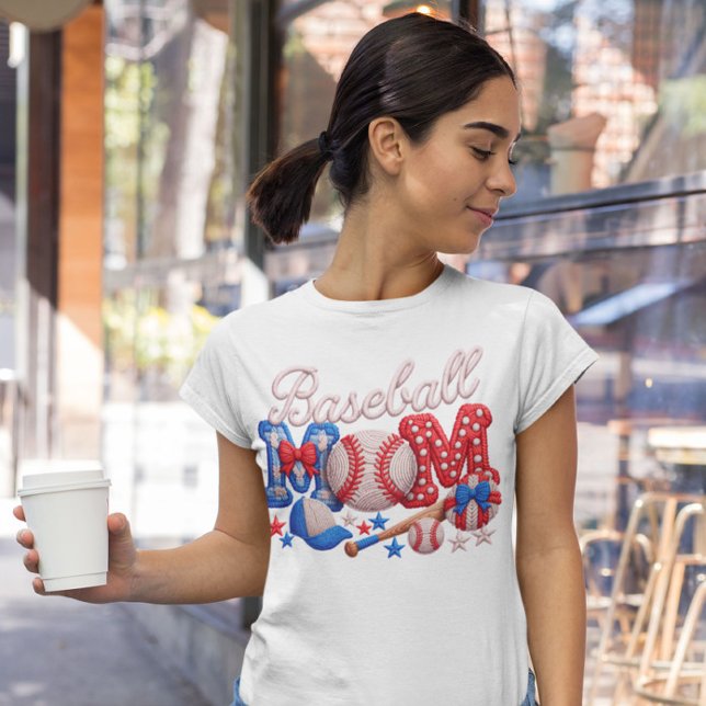 Baseball Mum Faux Yarn Style  Tri-Blend Shirt (Creator Uploaded)