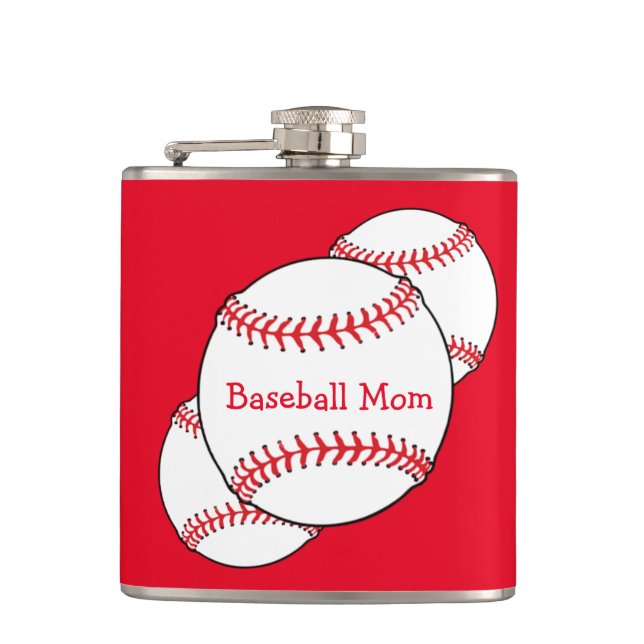 Baseball Mum Flask (Front)