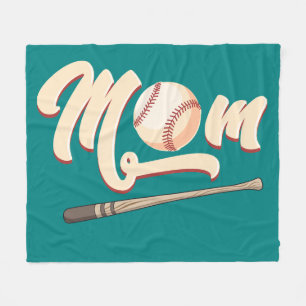 Baseball Mum Fleece Blanket
