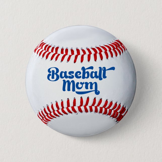 Baseball Mum Gift Button (Front)