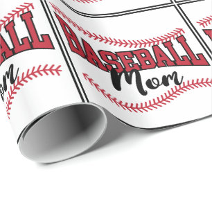 Baseball Mum Gift Wrapping Paper
