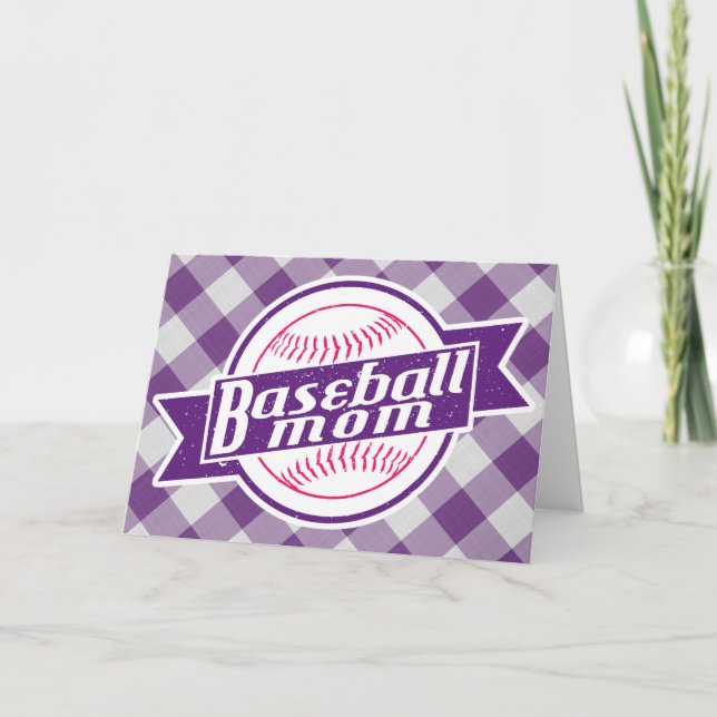 Baseball Mum Greeting Card (Front)