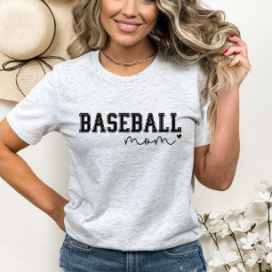 Baseball Mum Heart T-Shirt