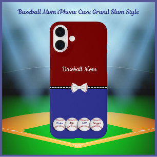 Baseball Mum iPhone Case Grand Slam Style
