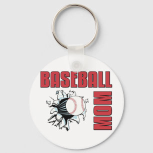 Baseball Mum Key Ring