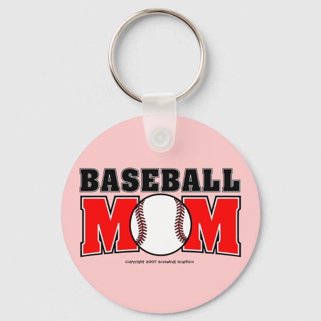Baseball Mum Keychain (Front)