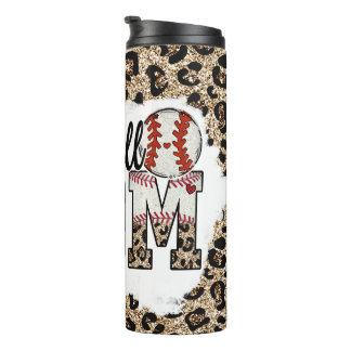 Baseball Mum Leopard Print Tumbler Sports Mama