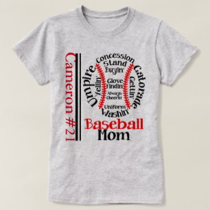 "Baseball Mum" Monogram WOMEN'S T-SHIRT