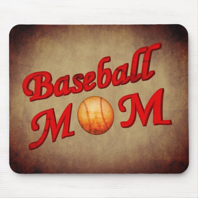 Baseball Mum  Mouse Pad (Front)