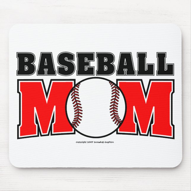 Baseball Mum Mousepad (Front)