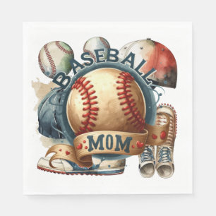 Baseball Mum  Napkin