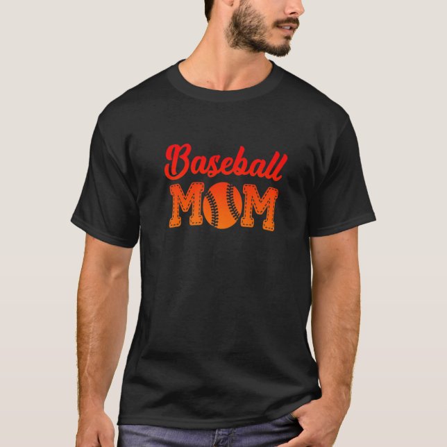 Baseball Mum Pitcher Strikeout Baseball Player Pre T-Shirt (Front)
