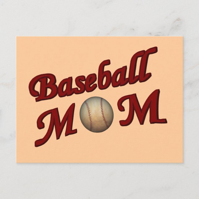 Baseball Mum Postcard (Front)