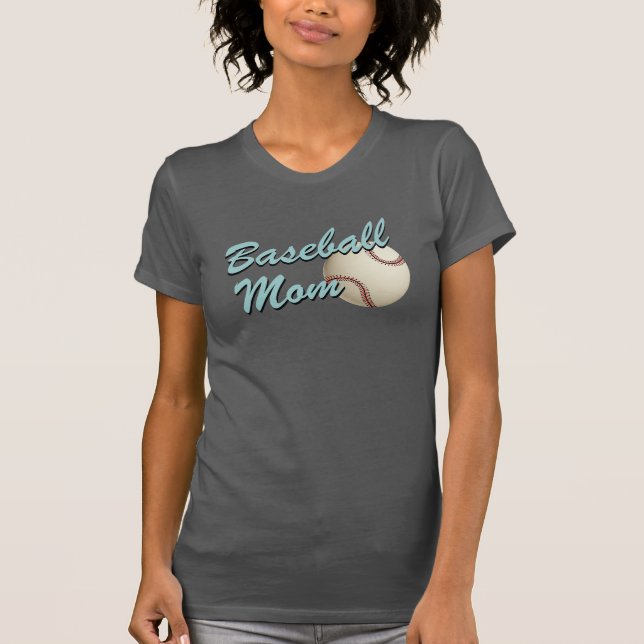 Baseball Mum Retro T-Shirt (Front)