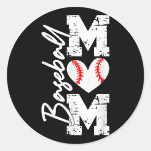 Baseball Mum Shirt Mothers Day Gifts Mum Game Day  Classic Round Sticker