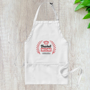 Baseball Mum Shirt The Best Ever Crown  Standard Apron