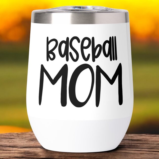 Baseball Mum – Sideline Sipper Wine Tumbler (Creator Uploaded)